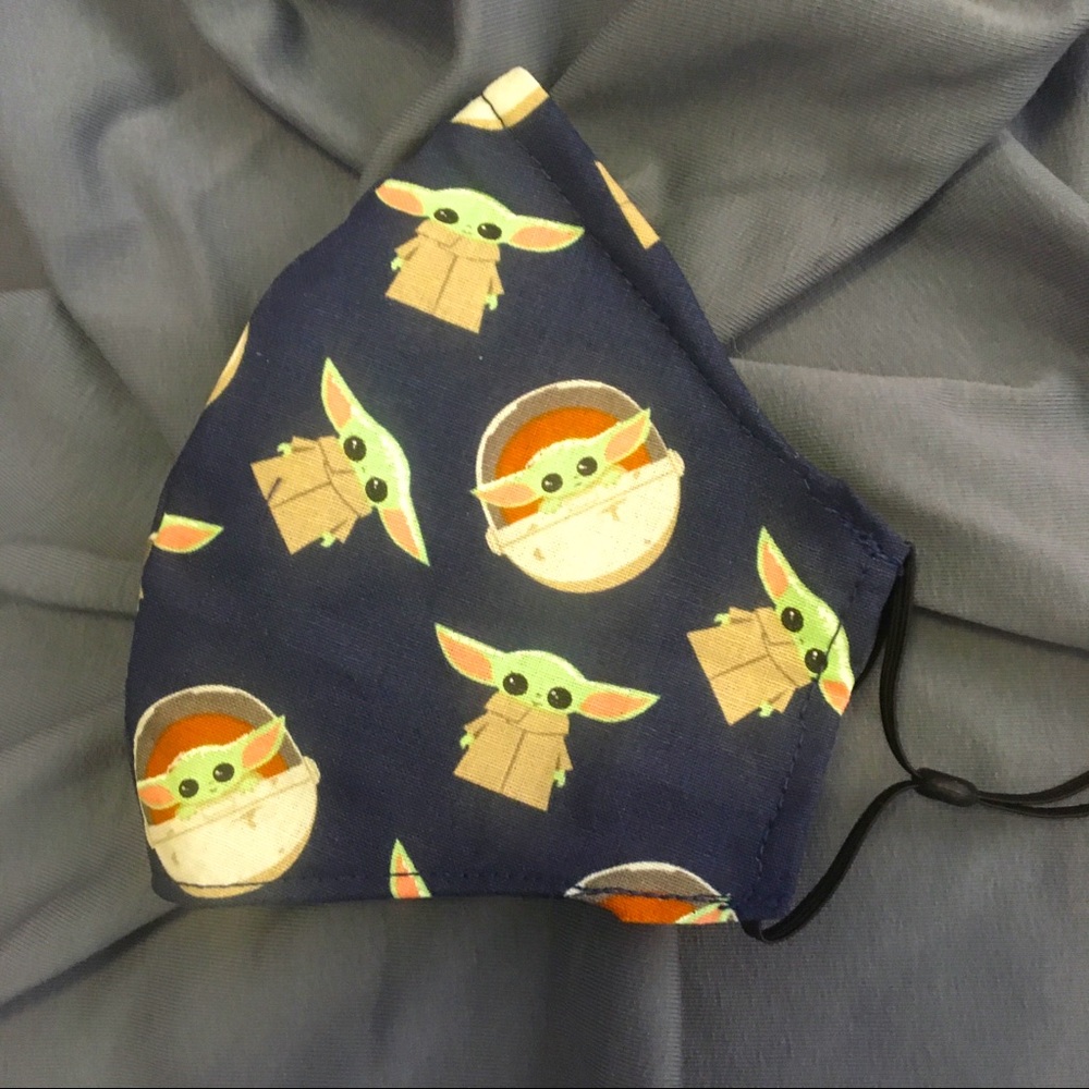 ($3/30) Baby Yoda Mandalorian fabric mask